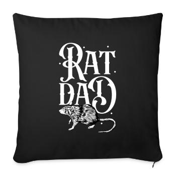 Propriétaire de rat - Rat Daddy - Housse de coussin décorative 45 x 45 cm - noir - Devant