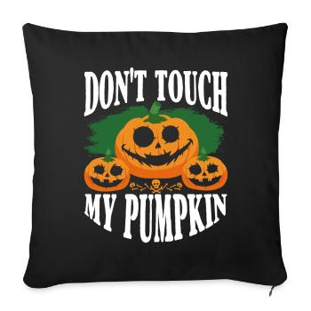 Ne touchez pas à ma citrouille Witching Hour Halloween - Housse de coussin décorative 45 x 45 cm - noir - Devant