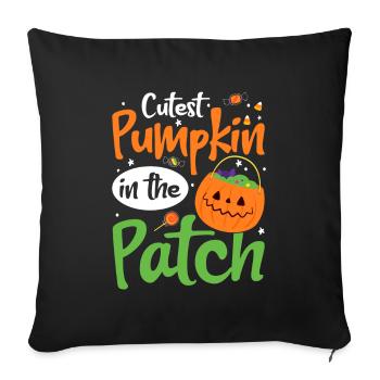 Cutest Pumpkin In The Patch Halloween Kids - Sofa pillowcase 17,3'' x 17,3'' (45 x 45 cm) - black - Front