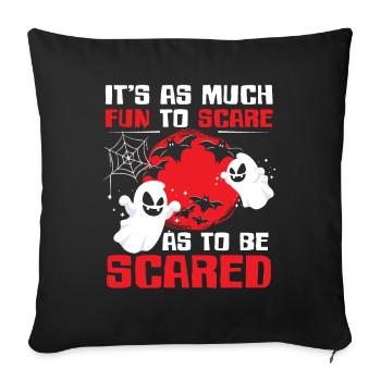 Ghost Halloween Costume Spooky Gift - Sofa pillowcase 17,3'' x 17,3'' (45 x 45 cm) - black - Front