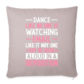 Étudiants en droit - Housse de coussin décorative 45 x 45 cm - taupe clair - Devant