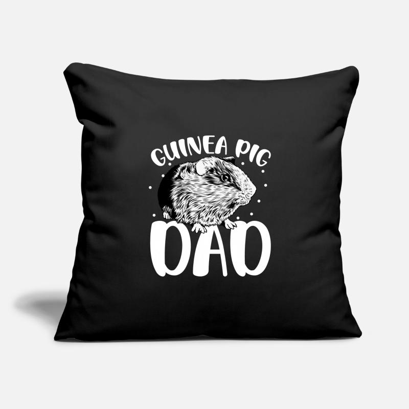 Propriétaire de cochon d’Inde - Papa cochon d’Inde Housse de coussin décorative 45 x 45 cm