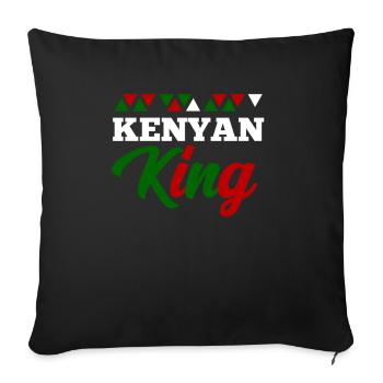 Kenya - Housse de coussin décorative 45 x 45 cm - noir - Devant