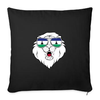 Liberia - Sofakissenbezug 45 x 45 cm - Schwarz - Vorne
