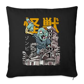 Kaiju Zombie Japanese Anime Monster Halloween - Sofa pillowcase 17,3'' x 17,3'' (45 x 45 cm) - black - Front