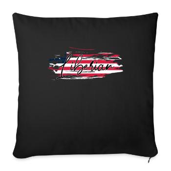 Liberia - Sofa pillowcase 17,3'' x 17,3'' (45 x 45 cm) - black - Front