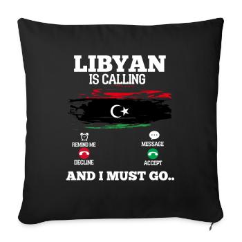 Madagascar - Housse de coussin décorative 45 x 45 cm - noir - Devant
