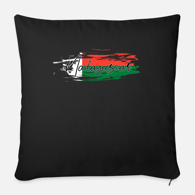 Madagaskar - Sofakissenbezug 45 x 45 cm - Schwarz