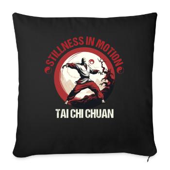 Taijiquan Stillness in Motion Tai Chi Chuan - Sofa pillowcase 17,3'' x 17,3'' (45 x 45 cm) - black - Front