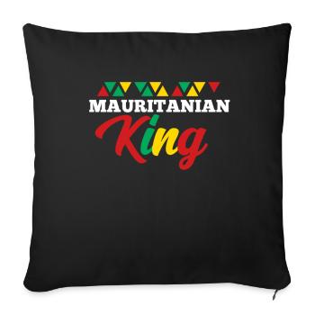 Mauritania - Sofa pillowcase 17,3'' x 17,3'' (45 x 45 cm) - black - Front