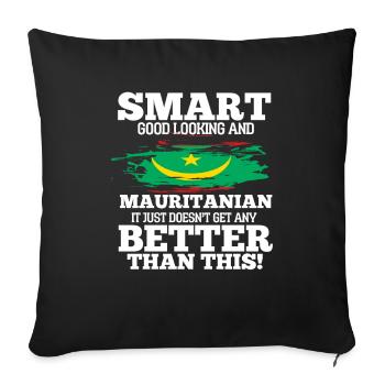 Mauritius - Sofa pillowcase 17,3'' x 17,3'' (45 x 45 cm) - black - Front