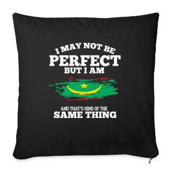 Mauritania - Sofa pillowcase 17,3'' x 17,3'' (45 x 45 cm) - black - Front
