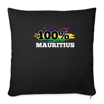 Mauritius - Sofa pillowcase 17,3'' x 17,3'' (45 x 45 cm) - black - Front