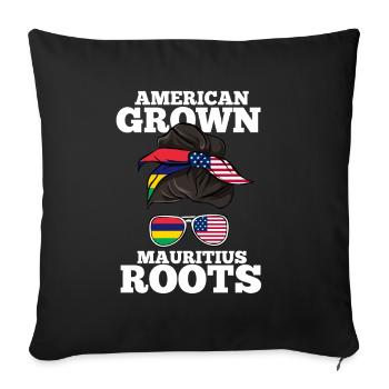 Mauritius - Sofa pillowcase 17,3'' x 17,3'' (45 x 45 cm) - black - Front