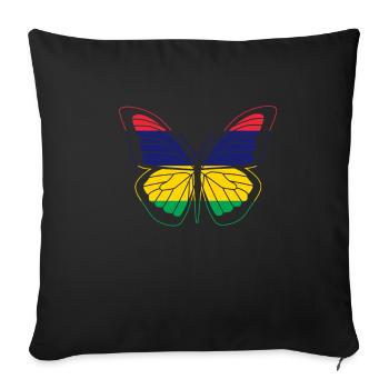 Mauritius - Sofa pillowcase 17,3'' x 17,3'' (45 x 45 cm) - black - Front