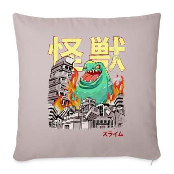 Kaiju Slime Japanese Anime Monsters - Sofa pillowcase 17,3'' x 17,3'' (45 x 45 cm) - light taupe - Front