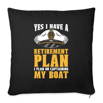 Pensioner pension - Sofa pillowcase 17,3'' x 17,3'' (45 x 45 cm) - black - Front
