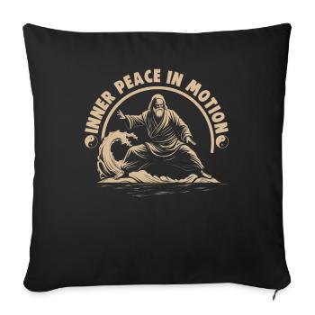 Tai Chi Design Inner Peace in Motion Taijiquan - Sofakissenbezug 45 x 45 cm - Schwarz - Vorne