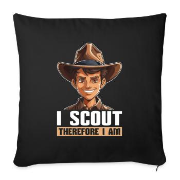 Boy Scout Cool - Housse de coussin décorative 45 x 45 cm - noir - Devant