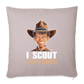 Boy Scout Cool - Housse de coussin décorative 45 x 45 cm - taupe clair - Devant