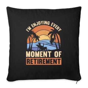 Pensioner pension - Sofa pillowcase 17,3'' x 17,3'' (45 x 45 cm) - black - Front