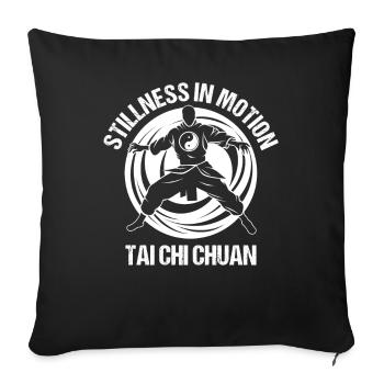 Taijiquan Stillness in Motion Tai Chi Chuan - Sofa pillowcase 17,3'' x 17,3'' (45 x 45 cm) - black - Front