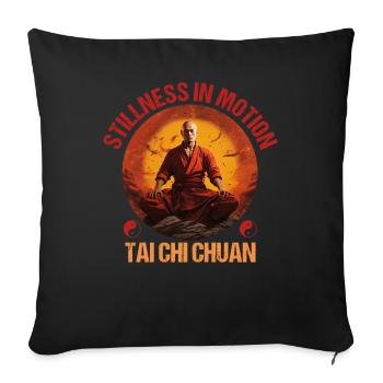 Taijiquan Stillness in Motion Tai Chi Chuan - Sofa pillowcase 17,3'' x 17,3'' (45 x 45 cm) - black - Front