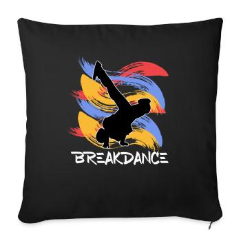 Breakdancing - Sofakissenbezug 45 x 45 cm - Schwarz - Vorne