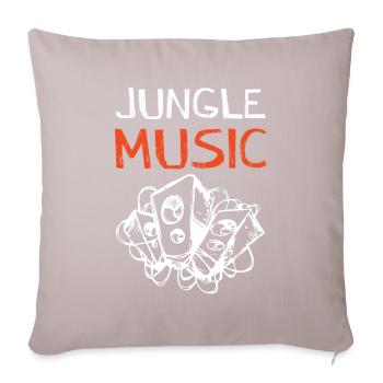 Jungle Music - Sofa pillowcase 17,3'' x 17,3'' (45 x 45 cm) - light taupe - Front