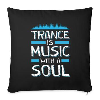 Trance Soul - Sofa pillowcase 17,3'' x 17,3'' (45 x 45 cm) - black - Front