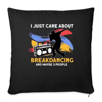 Hip Hop - Housse de coussin décorative 45 x 45 cm - noir - Devant