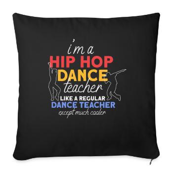Hip Hop - Sofakissenbezug 45 x 45 cm - Schwarz - Vorne