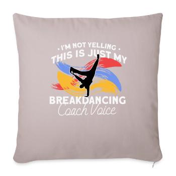 Breakdancing - Sofa pillowcase 17,3'' x 17,3'' (45 x 45 cm) - light taupe - Front