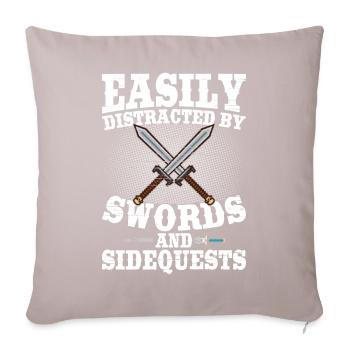 Jeux de rôle en direct LARP - Housse de coussin décorative 45 x 45 cm - taupe clair - Devant