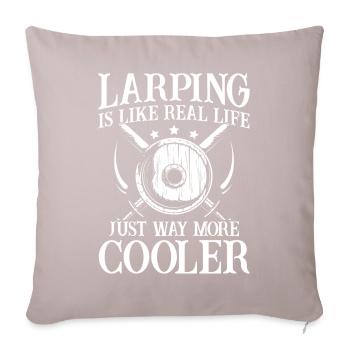 Jeux de rôle en direct LARP - Housse de coussin décorative 45 x 45 cm - taupe clair - Devant