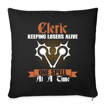 Funny LARP - Sofa pillowcase 17,3'' x 17,3'' (45 x 45 cm) - black - Front