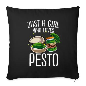 Pesto - Housse de coussin décorative 45 x 45 cm - noir - Devant