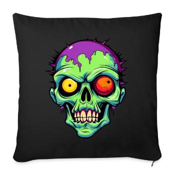 Süßer Halloween Zombie - Sofakissenbezug 45 x 45 cm - Schwarz - Vorne
