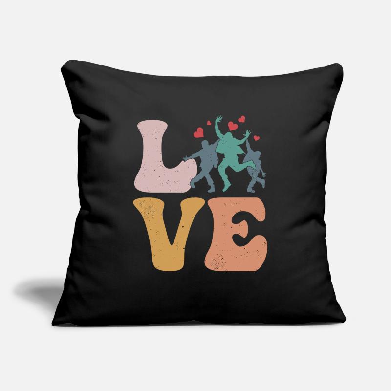 Chorégraphe, Chorégraphe, Professeur de danse, LOVE Housse de coussin décorative 45 x 45 cm