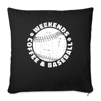 Baseball Baseball Mama - Sofakissenbezug 45 x 45 cm - Schwarz - Vorne