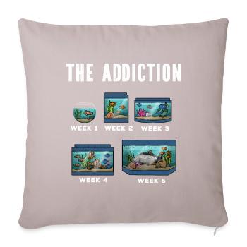 Cadeau de poisson d’aquarium - Housse de coussin décorative 45 x 45 cm - taupe clair - Devant
