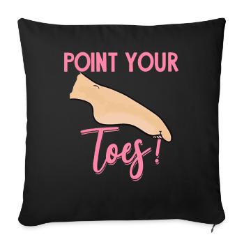 Aerial Silk Tightrope Walker Acrobatics - Sofa pillowcase 17,3'' x 17,3'' (45 x 45 cm) - black - Front
