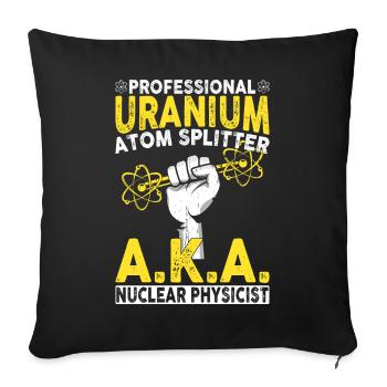 Ingénieur nucléaire - Housse de coussin décorative 45 x 45 cm - noir - Devant