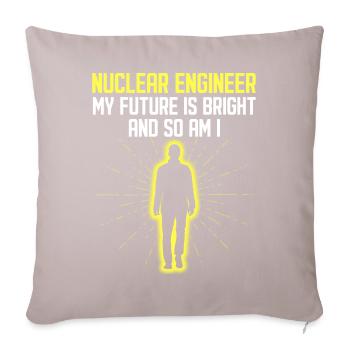 Nuclear power station - Sofa pillowcase 17,3'' x 17,3'' (45 x 45 cm) - light taupe - Front