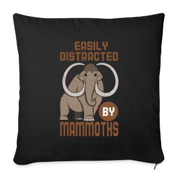 Mammouth - Housse de coussin décorative 45 x 45 cm - noir - Devant