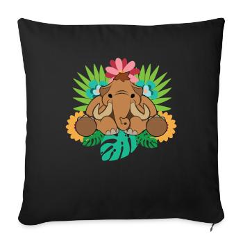 Mammoth - Sofa pillowcase 17,3'' x 17,3'' (45 x 45 cm) - black - Front
