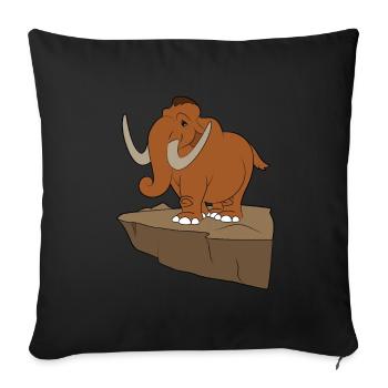 Mammoth - Sofa pillowcase 17,3'' x 17,3'' (45 x 45 cm) - black - Front