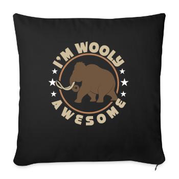 Mammoth - Sofa pillowcase 17,3'' x 17,3'' (45 x 45 cm) - black - Front