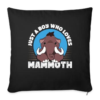 Mammoth - Sofa pillowcase 17,3'' x 17,3'' (45 x 45 cm) - black - Front