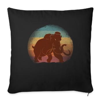 Mammoth - Sofa pillowcase 17,3'' x 17,3'' (45 x 45 cm) - black - Front